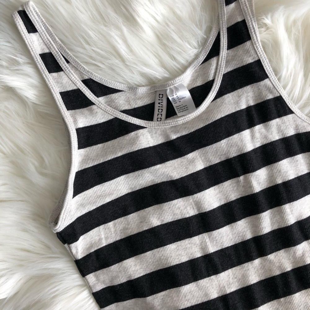Striped midi tank dress - final price drop!